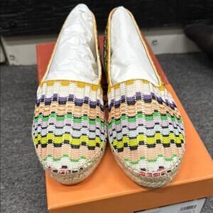 NWT Missoni Colorful Patterned Women's Espadrille sneakers Size 38 US 8
